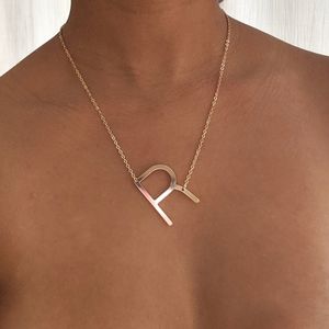 Initial Necklace Letter R